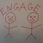 engage in social media
