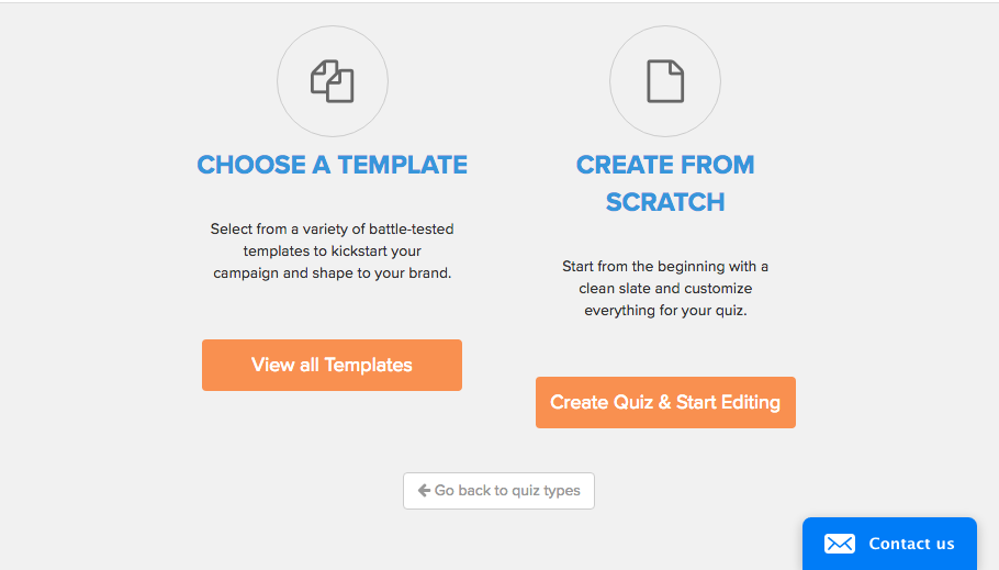 Interact Quiz Templates