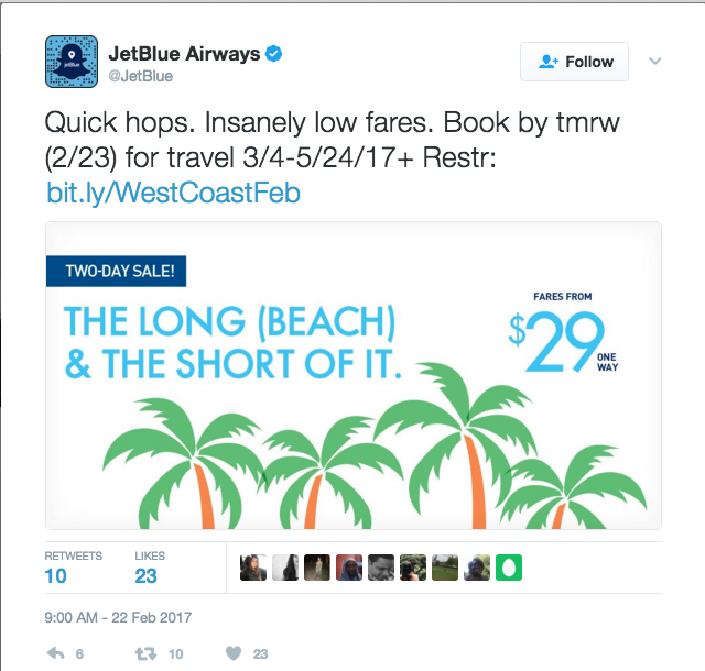 Jet Blue Twitter List