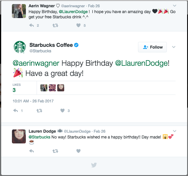 Starbucks Twitter List