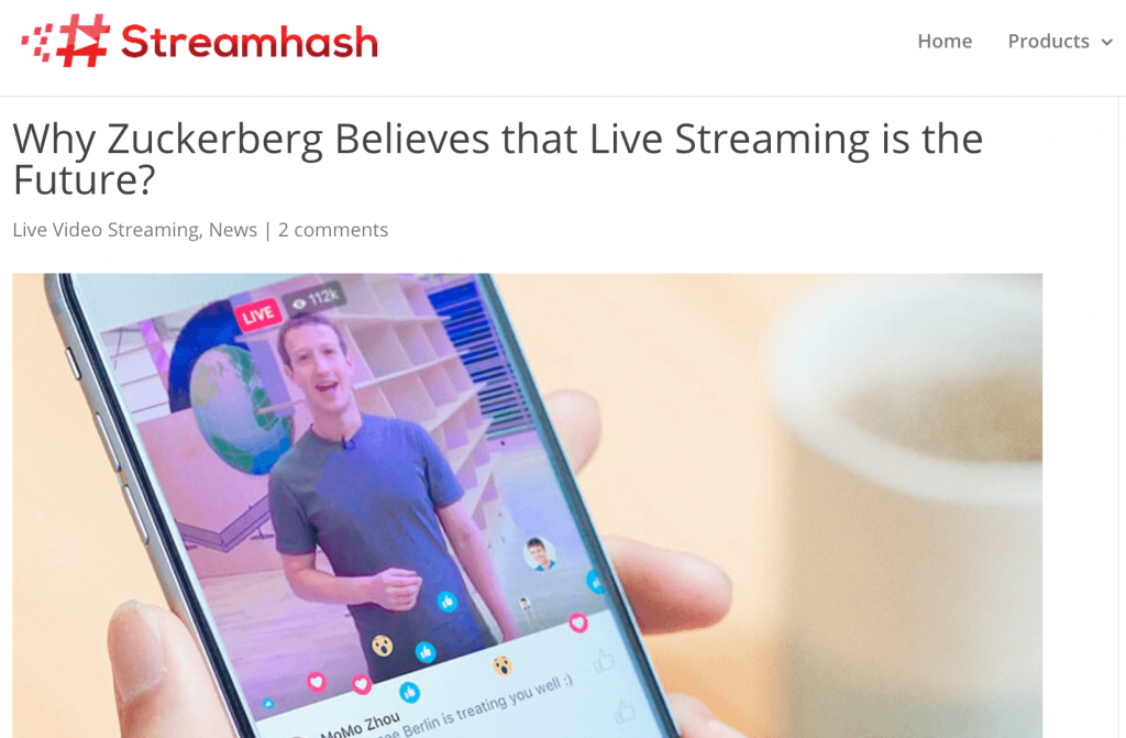 Live Stream Profits Zuckerberg