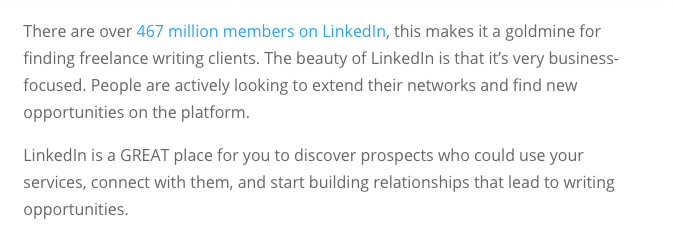 Get Freelance Work from LinkedIn