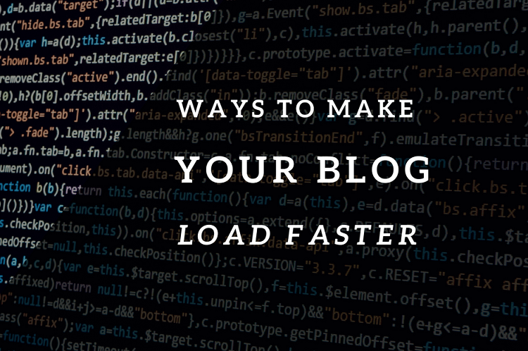 7 ways to make your blog load faster