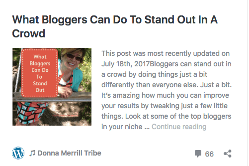 Bloggers stand out in a crowd