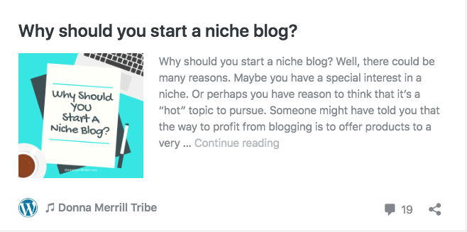 Why should you start a niche blog