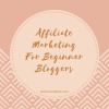 Affiliate Marketing For Beginner Bloggers