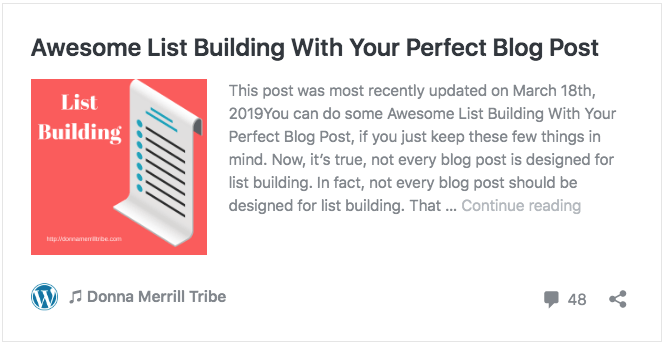 Awesome List Building With Your Perfect Blog Post