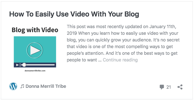 How To Easily Use Video With Your Blog