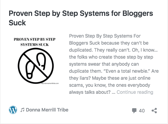 Proven Step by Step Systems for Bloggers Suck