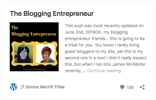 The Blogging Entrepreneur