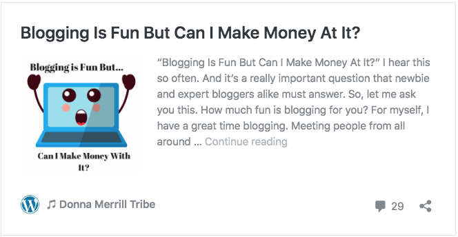 Blogging Is Fun But Can I Make Money At It-