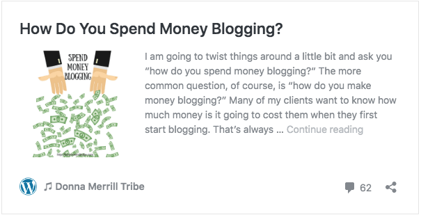 How Do You Spend Money Blogging