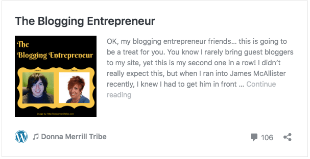 The Blogging Entrepreneur