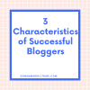 Successful Bloggers Characteristics