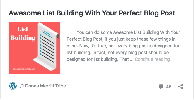 Awesome List Building With Your Perfect Blog Post