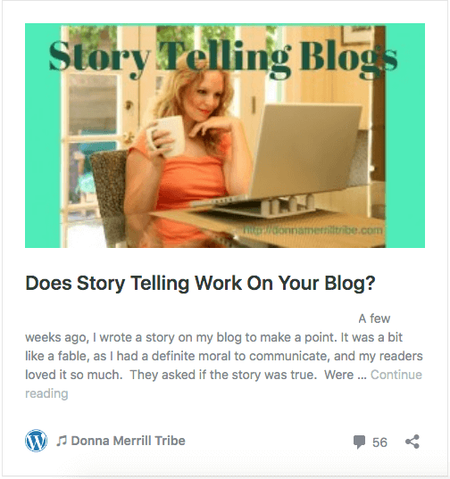 Does Story Telling Work on Your Blog