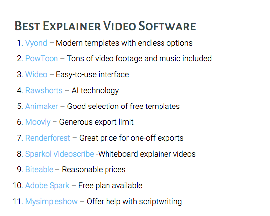 Best explainer video software