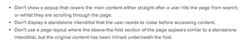 Google interstitial guidelines