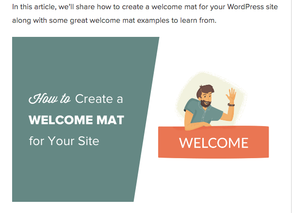 Welcome Mat blog