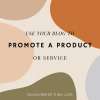blog promote product