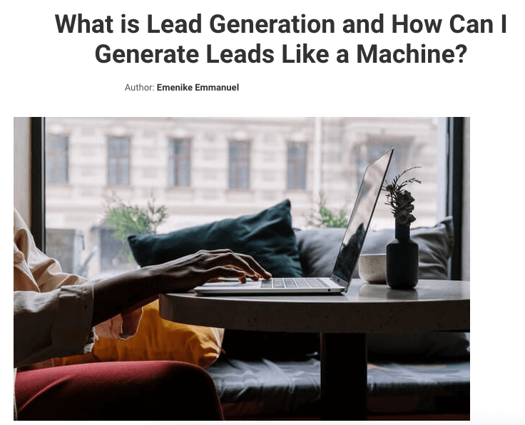 Lead generation