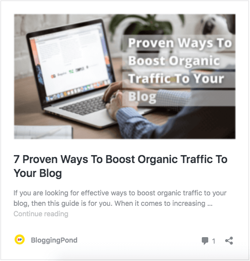 Boost Organic Traffic