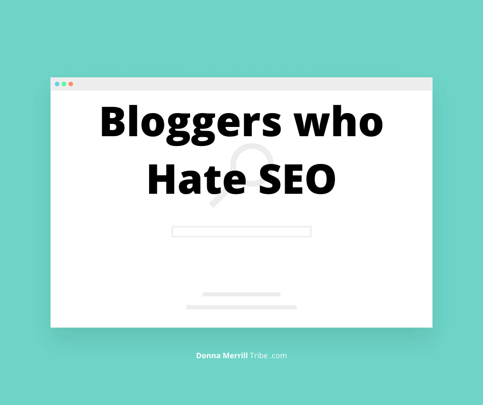 Bloggers who hate SEO