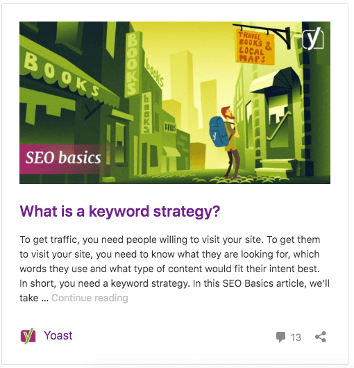 Keyword strategy