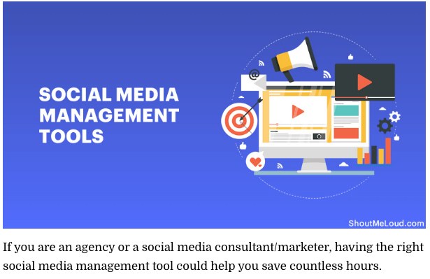 Social Media management tools