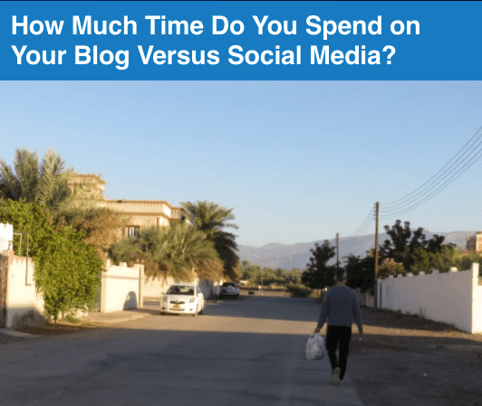 time spent blogging