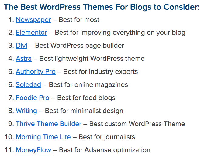 Best WordPress themes