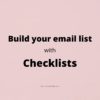 email list Checklists