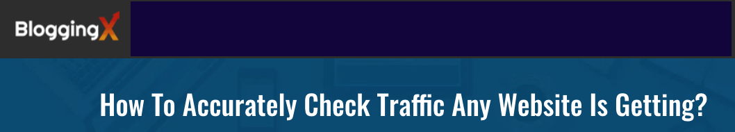 checking website traffic