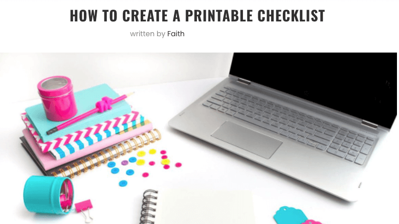 printable checklist