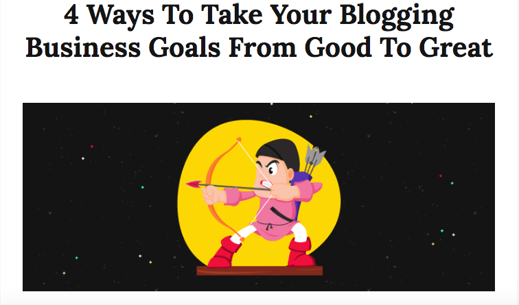 Blogging Goals