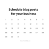 schedule business blog posts